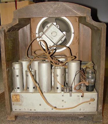 GE Model M61 Tombstone Radio Rear View (1934)