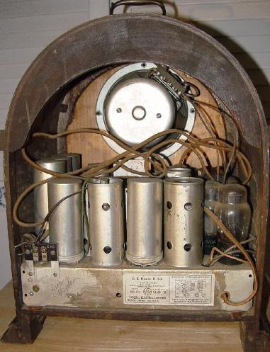 GE K-64 Cathedral Radio Rear View (1933)