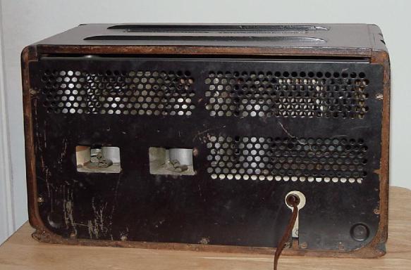 Philco 45C Table Radio Rear View