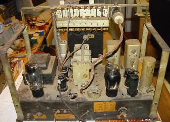 Chassis view, in as found condition (Stromberg Carlson 350R)