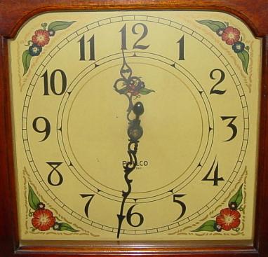 Philco Model 570 Grandfather Clock Radio Clock-Face