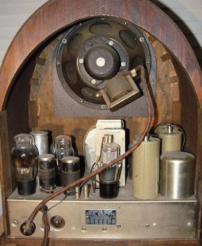 Atwater Kent Model 82 Cathedral Radio rear View