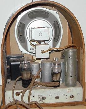 Philco 84B Cathedral Radio Radio Rear View