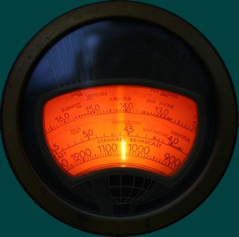 Showing 'glowing beam' band indicator